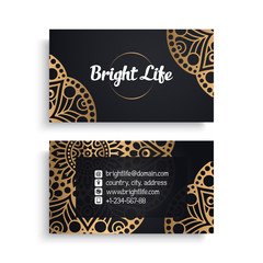 Business Card. Vintage decorative elements