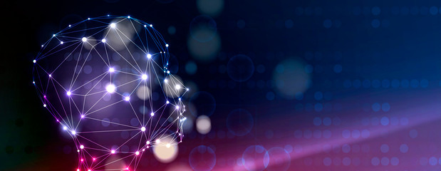 Conceptual technology illustration of artificial intelligence