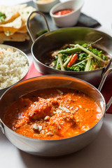 Delicious Indian food, for deliver at home, dinner with family and friends