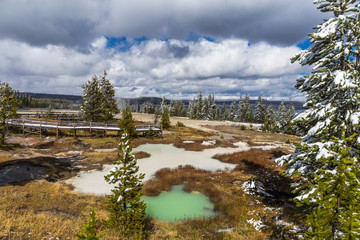 West Thumb Geyser Basin, Yellowstone National Park, Wyoming, United States