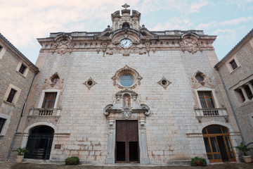 Fototapeta na wymiar Santuari de Lluc - monastery in Mallorca, Spain