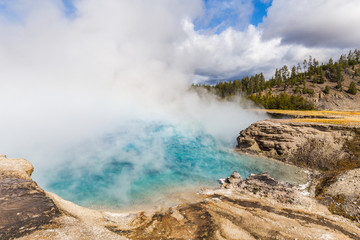 Excelsior Geyser Crater, Yellowstone National Park, Wyoming, United States