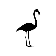 Flamingo icon or logo isolated on white background