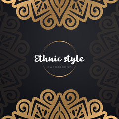 Gold background with mandala