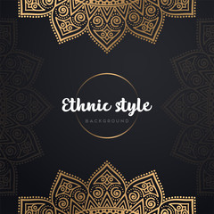 Gold background with mandala
