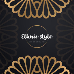Gold background with mandala