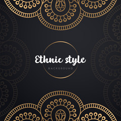 Gold background with mandala