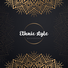 Gold background with mandala