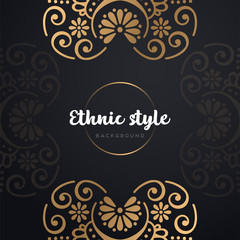 Gold background with mandala