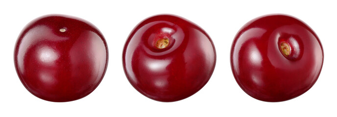 Cherry isolated. Cherry on white background. With clipping path.