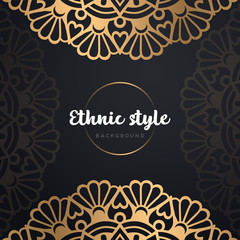 Gold background with mandala
