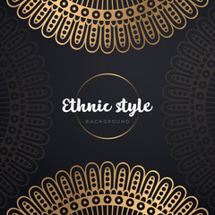 Gold background with mandala