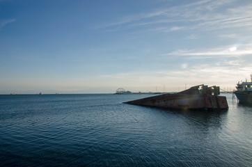 Sunken Ship in The Sea