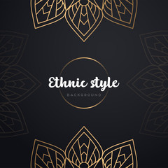 Gold background with mandala