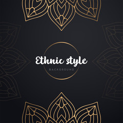 Gold background with mandala