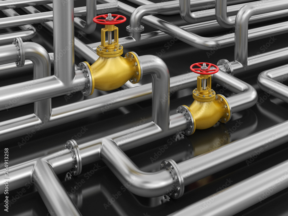 Poster pipeline. image with clipping path