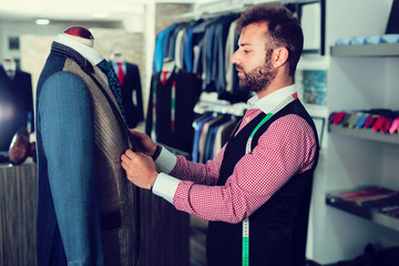 Designer is creating business image