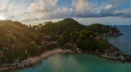 Obraz premium aerial view of the island