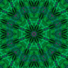 abstract digital kaleidoscope mandala style, design energy
