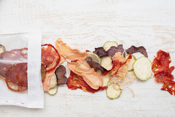 dried (dehydrated) vegetable slices