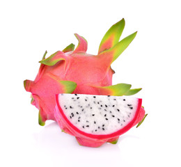 Dragon fruit isolated on white background