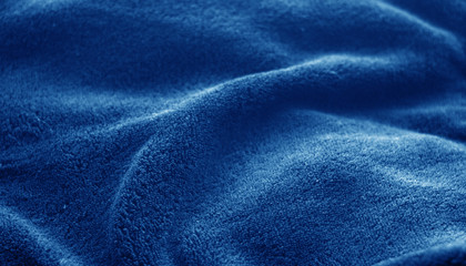 Sack cloth texture in navy blue color.