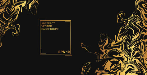 Abstract vector background. with beautiful fantasy ink patterns. Liquid paint. Fluid art. The ornament of marble. Colorful bright combination of colors. Modern colorful flow.