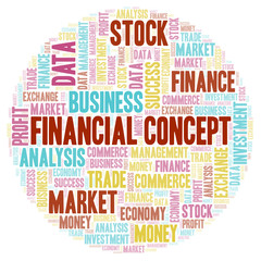 Financial Concept word cloud.