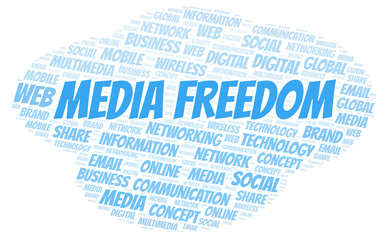 Media Freedom word cloud.