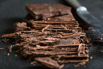 Chopped chocolate