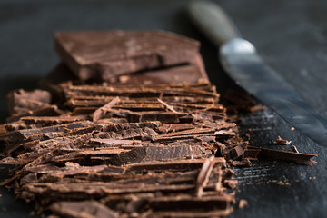 Chopped chocolate