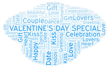Fototapeta premium Valentine's Day Special word cloud.