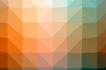 Illustration of abstract Brown, Orange horizontal low poly background. Beautiful polygon design pattern.