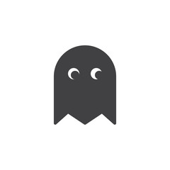 Ghost vector icon. filled flat sign for mobile concept and web design. Game ghost simple solid icon. Symbol, logo illustration. Pixel perfect vector graphics