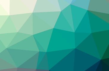 Obraz premium Illustration of abstract Blue And Green horizontal low poly background. Beautiful polygon design pattern.