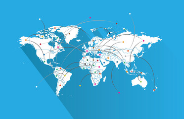 World Map - highly detailed vector illustration.