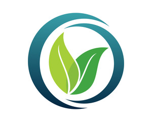 Obraz premium Leaf logo crescent