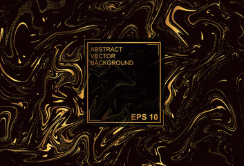 Abstract vector background. with beautiful fantasy ink patterns. Liquid paint. Fluid art. The ornament of marble. Colorful bright combination of colors. Modern colorful flow.