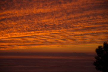 Obraz premium sunset on sea