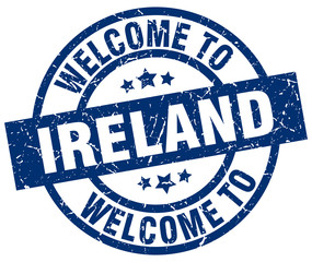 welcome to Ireland blue stamp