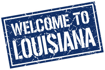 welcome to Louisiana stamp