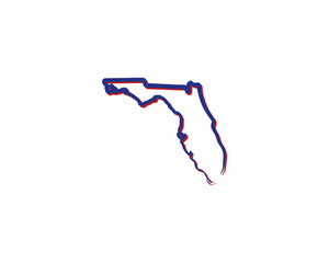 Florida Outline Logo Icon 001