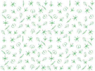Wonderful background design with different types of leaves
