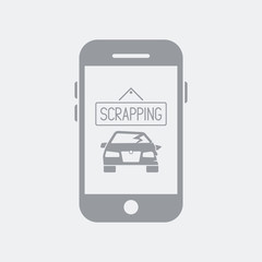 Car scrapping website icon