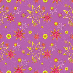 Seamless repeating floral background
