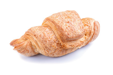 one croissant  isolated on white background
