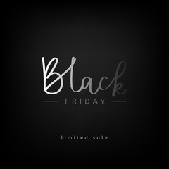 Black friday design template. Vector illustration. Sale banner.
