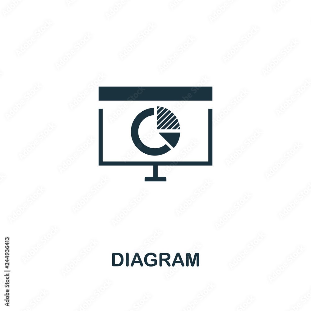 Poster diagram icon. premium style design from business icon collection. pixel perfect diagram icon for web