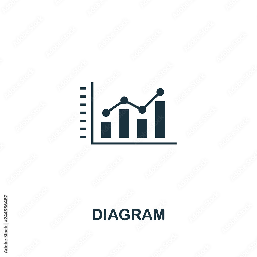 Poster diagram icon. premium style design from business icon collection. pixel perfect diagram icon for web
