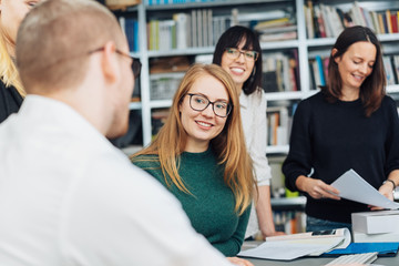 Group of diverse business colleagues in a meeting